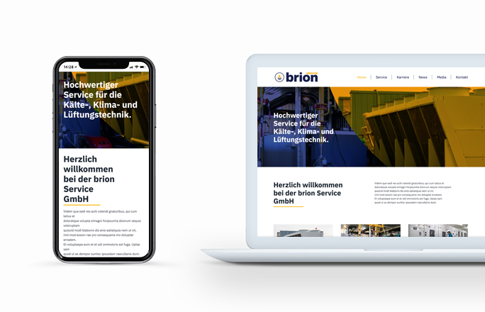 brion Service neue Website
